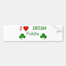 Violon d'Irlandais d'amour Adhésif Pour Voiture