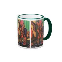 Violon et guitare par Juan Gris, cubisme vintage Tasse À Café