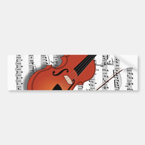 Violon Lover_ Adhésif Pour Voiture