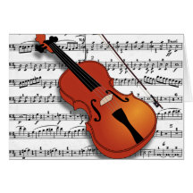 Violon Lover_ Carte De Vœux