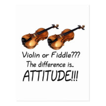 Violon ou violon ? ? ? carte postale