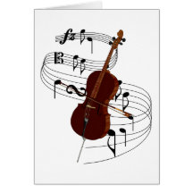 Violoncelle Carte De Vœux