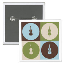 Violoncelle d'art de bruit pin's