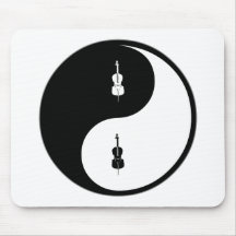 Violoncelle de Yin Yang Tapis De Souris