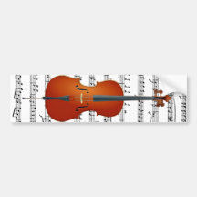 Violoncelle et Me_ Adhésif Pour Voiture