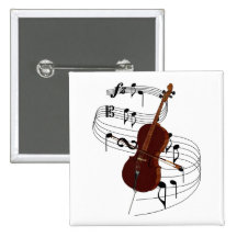 Violoncelle Pin's Avec Agrafe