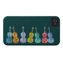 Violoncelles multicolores coques iPhone 4 Case-Mate