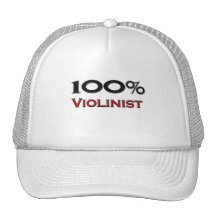 Violoniste de 100 pour cent casquettes