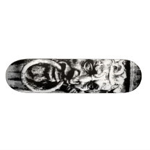 Visage allemand gothique skateboards personnalisés