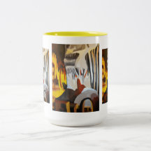 Visage dans les roches mugs