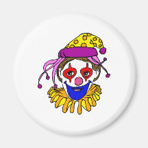 Visage de clown magnets