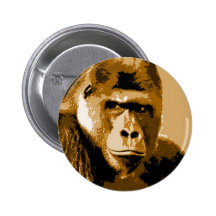 Visage de gorille pin's
