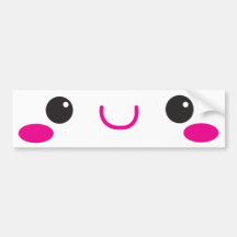 VISAGE de KAWAII mignon ! Adhésif Pour Voiture