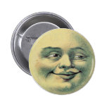Visage de lune pin's avec agrafe