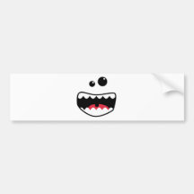Visage de monstre adhésif pour voiture