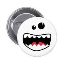 Visage de monstre badge