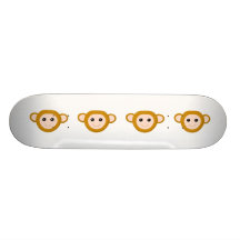 Visage de singe skateboards personnalisés