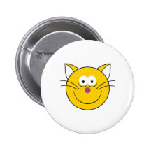 Visage de smiley de chat de Kitty Badge Avec Épingle
