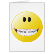 Visage de smiley de croisillons cartes de vœux