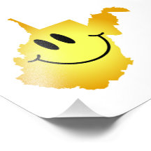Visage de smiley de la Virginie Occidentale Art Photographique