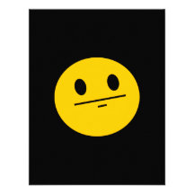 Visage de smiley de visage de tisonnier faire-part personnalisé