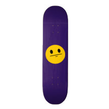 Visage de smiley de visage de tisonnier skateboard