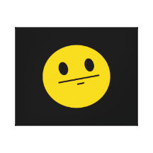 Visage de smiley de visage de tisonnier toiles tendues
