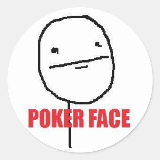 Visage de tisonnier Meme Autocollant Rond