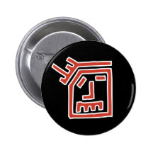 Visage de trouille badges avec agrafe