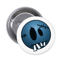 VISAGE DE ZOMBIECON - BLEU BADGES