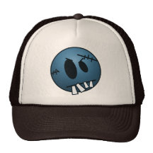 VISAGE DE ZOMBIECON - BLEU CASQUETTES