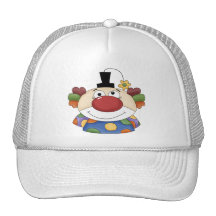 Visage doux de clown casquette