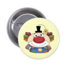 Visage doux de clown pin's