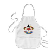 Visage doux de clown tablier