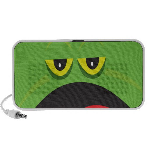 visage drôle de grenouille haut-parleur iPod