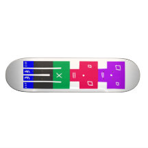 Visage du monstre deux skateboards personnalisables