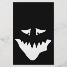Visage effrayant de monstre, dans le blanc tract customisé