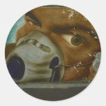Visage frais de graffiti avec le masque - autocoll