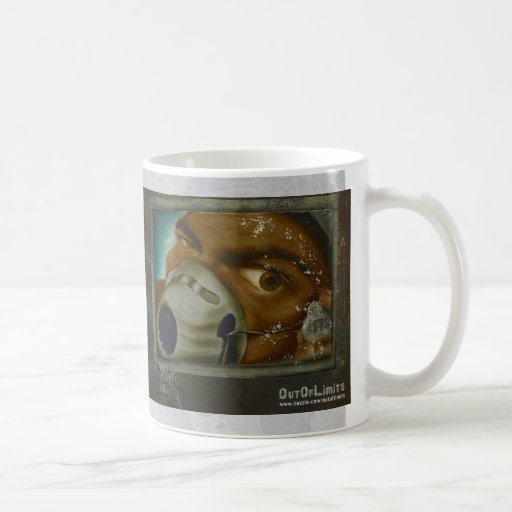 Visage frais de graffiti avec le masque - tasse