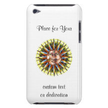 Visage frais d'un dieu soleil de symbole de tatoua coque iPod touch 