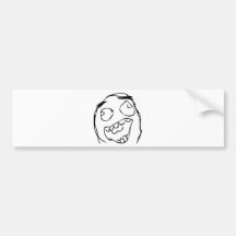 Visage heureux adhésif pour voiture