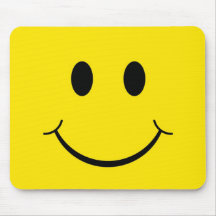 Visage heureux classique tapis de souris