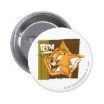 Visage heureux de Tom badges publicitaires