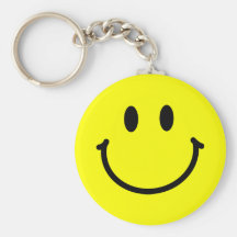 Visage heureux Keychain Porte-clé