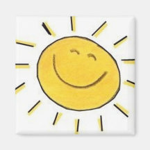 Visage heureux Sun - aimant