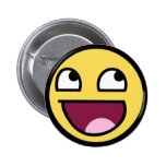 visage impressionnant de smiley de /b/ pin's avec agrafe