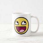 visage impressionnant de visage souriant impressio tasse