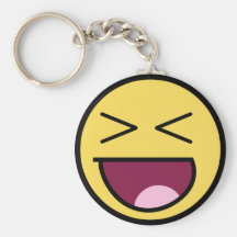 Visage impressionnant heureux Keychain Porte-clefs