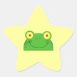 visage jetant un coup d'oeil mignon de froggy de g autocollants