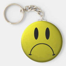 Visage Keychain de froncement de sourcils Porte-clés
